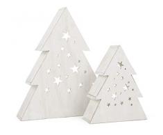 Albero illuminato cielo notturno decorazione natalizia