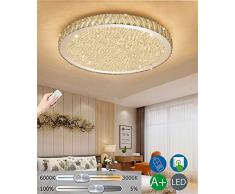 Moderno LED cristallo Lampada da soffitto Soggiorno Luci dimmerabile Plafoniera Camera da letto luce tondo Nord Europa stile Design Luci di soffitto Per Sala da pranzo-Lampada Hotel Cucina studio luce
