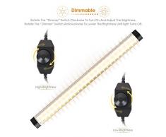 Albrillo N°3 Lampada LED Portatile per Armadio / Luce Notturna con Adattatore, LED Striscia luminosa Dimmerabile, 12W SMD2835 LED, 3000K 900lm