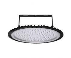 Viugreum 300W Proiettore Faretto LED Lampadario UFO Lampada Interni Industriale LED Luce Bianca 6000K, Impermeabile IP65 Fari Potente Risparmio Energetico Faretto per Soggiorno Officine e Case
