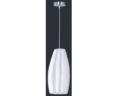 Trio Leuchten Lacan Trio 303900100 Lampada a Sospensione, 20x65 cm, Bianco B22d