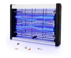 Lampada Antizanzare, Ammazza zanzare con Luce UV 4W, Zanzariera Elettrica interno, Lampada Anti-zanzara Uccide Le Mosche, Falene, Alto-efficiente Trappola Zanzare per Casa, Ufficio, Cucina (bianco)