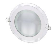 LED Spot Faretto da incasso con cristalli di vetro - con trasformatore LED 230 V - 12 W 960LM 120 ° - bianco caldo (3000 K)