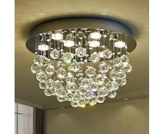 Saint Mossi 9 lampada di lampadario moderno, lampadario di cristallo K9, luce del soffitto moderno, lampadario per camera da letto, sala da pranzo,33cm x 50cm
