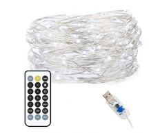 Arca Luce Catene led per Natalizio Presepe a Striscia a 5M IP65 con attacco USB telecomandato 8 modalita + 3 DIY timer