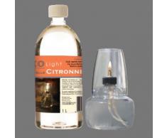 Lampada a olio in PVC con 1 litro di olio alla citronella Anti Zanzara