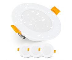 E EMOS Exclusive Faretti LED da Incasso per Cartongesso 5W / 500 Lumen | Faretti da Incasso Bagno IP54 | Set di 3 pezzi Downlight Spot LED 6000k Luce Bianco Freddo, Rotondi e Ultrasottili in Bianco