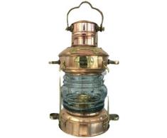 Lampada ad olio di ancoraggio in rame ~ Lanterna nautica della nave marittima ~ Luce per barca