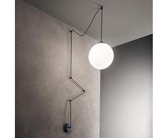 LAMPADARIO SFERA IDEAL LUX ART BOA SP1 NERO