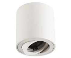 Gleonlux LED faretto da soffitto,230V orientabile faretti da soffitto,struttura in alluminio lampada da soffitto,rotondo faretti soffitto,Bianco plafoniera led soffitto moderna,con attacco GU10