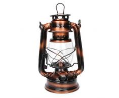 Tissting Lampada a Olio Retro Lampada a Cherosene Ornamento per la Casa Decorazione Arredamento Tenda da Esterno Lanterne Luminose Luce a Cherosene in Vetro Metallico