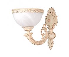 Lampada da parete stile liberty / Shabby Chic / Lampada interna / Vetro con rifinitura / JS1/1/145