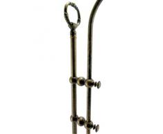 Lampada ottone brunito da tavolo stile liberty con piatto ceramica marrone slg14. Dimensioni: Altezza min 56cm,max 68cm, diametro piatto 19cm,diametro base 17cm.Le dimensioni sono comprensive del piatto. Portalampade attacco Edison E14 (attacco Piccolo)