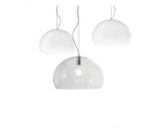 Kartell Big Fl/Y Lampada a Sospensione, E27, 15 W, LED, Trasparente