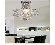 ALFRED® 3 luce lampadario di cristallo moderno (finitura cromata), Mini Style, montaggio a filo, della luce di soffitto , per lo studio / ufficio, sala da pranzo, camera da letto, Soggiorno