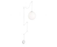 LAMPADARIO SFERA IDEAL LUX ART BOA SP1 BIANCO