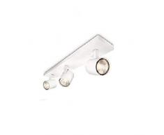 Philips Lighting Runner Barra Spot, 3 Luci, Metallo, Bianco, Senza Lampada