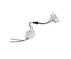 3W LED Downlights Piccolo incasso rotonde Luci Spot infissi bianco caldo 3000K + driver