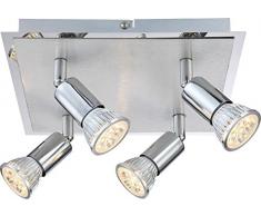 Globo Levon 57997-4 - Binario con 4 faretti LED a montaggio a soffitto