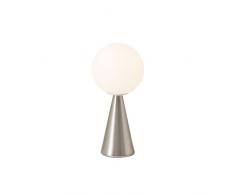 Fontana Arte Bilia Mini Lampada da Tavolo A Luce Diffusa By Gino Ponti - Nichel