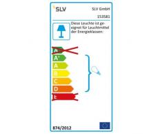 SLV, Faretto LED per illuminazione a binario, forma rotonda, incl. adattatore tripolare, G5.3