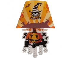 Carnival 04308 - Lampada Halloween Luminosa Adesiva con Zucca, Batteria Inclusa, Altezza 22 cm, in Busta con Cavallotto