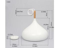 Moderna Lampada a Sospensione da Soffitto Modello Moderna Industriale Plafoniera in Metallo Lampadari a Sospensione Colore Bianco