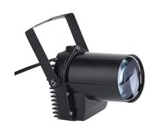 Fdit 12W Faretti a LED a Fascio di Luce per Esterni Flag Flag Bianco Puro Super Luminoso Specchio Faretto a Sfera Angolo a Fascio Stretto LED Rotondo Faretto Mini Stage Lights Spotlight