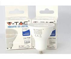 Faretto LED Chip Samsung GU10 10 W, Bianco Naturale