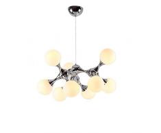 YINGGEXU Lampada da soffitto Luci Pendenti, Camera Ristorante sferica Home Improvement Bar Chandelier, Retro illuminazione molecolare Hanging linea può Regolare creative personalità luminoso soggiorno