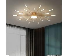 Plafoniera moderna a LED 20+1 teste Lampada da soffitto semi-incasso Lampadari dorati Illuminazione a soffitto per camera da letto Soggiorno Cucina Sala da pranzo Ristorante