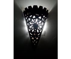 Applique da muro lampada lanterna in ferro battuto 1510 MAROCCO MOROCCHINA ETNIC