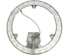 Patabit Circolina Led Ricambio Al Posto Della Lampada Neon per Trasformate La Plafoniera A Led | Lampadina Circolare Led Luce Fredda Calda E Naturale (24W, Luci Naturale 4000k)