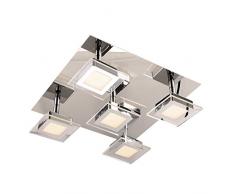 Stylehome lampada a LED da parete/soffitto con faretti (3028-5F), 3000 K (A++)
