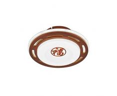 Plafoniera a LED, plafoniera Tonda in Legno da Incasso Rotonda a Tre Colori da 18W, Utilizzabile per Illuminazione di balconi, camere da Letto, corridoi