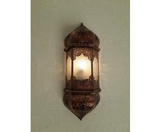 Applique da parete marocchina vetro lampadario lanterna ap2 lampada 48 cm