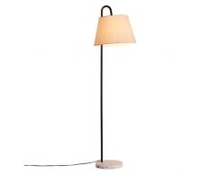 GJIF - Lampada da terra Lampada da terra in ferro Lampada da terra design nordico anticata adatta per soggiorno camera da letto - interruttore a pedale (E27) (colore : Linen Lampshade)