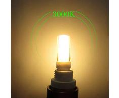 Lampadine a LED E14 Base, Lampadario a filamento COB, 4W (equivalente alogeno 40W), 350LM, 3000K / 6000K, Lampadine dimmerabili E14 AC200-240V per illuminazione domestica, 5-Pack Lampadina a LED