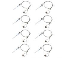 TSSS 8 pezzi da sospensione corda da incasso Filo Cavo – 1 m pendente collana regolabile Lunghezza montaggio Accessori per pannello LED lampada da soffitto