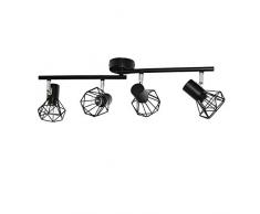 Lampadario da soffitto per interni CONNY Faretti Spot a 4 luci design geometrico retrò 4 x E14 ideale per soggiorno ufficio sala da pranzo