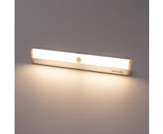 MAXAH® 2 unità Luce LED Luce wireless a 16 LED portatile abbiamo,lampada a LED,ricaricabile tramite cavo USB fornisc, il sensore di movimento per Armadio, per corridoio, per scale etc. Con Striscia Magnetica (ricarica via USB ) ---Giallo