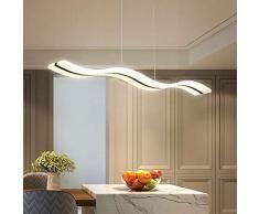 Moderna lampada a sospensione a LED, dimmerabile, moderna lampadario a LED, lampada a sospensione per soggiorno contemporaneo, sala da pranzo, cucina, tavolo (telecomando dimmerabile)