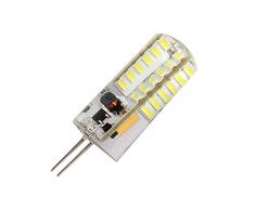 5 X G4 LED 3 Watt Cooles Bianco 12 V AC/DC Tensione alternata con 48 X 3014 SMD 250 Lumen ~ 20 W 360 ° BISPINA lampadina attacco lampada Spot alogeno lampadina alogena di ricambio