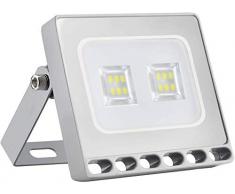 Viugreum Faretto a LED da 10W, IP67 Resistente allacqua LED esterno, Luce Bianca 6500K, 800LM, Ideali per Giardino, Parco, Garage e Piazzale