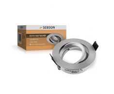 SEBSON Faretto ad incasso, Tipo 4, orientabile, alluminio, LED / Alogena, incl. attacco GU10