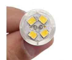 Lampadina Ceramica lampadina LED G4 5W lampada 44 SMD 2835 lampadina LED sostituire alogeno for lampadario 110V (Colore : Natural Daylight White)
