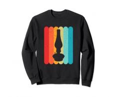 Lampada Olio Silhouette Retro Vintage Lines Anni 70 Anni 80 Distressed Felpa