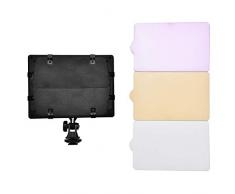 Luce video a LED W160 Luce video a LED Fotografia Luce video Pannello lampada 6000K Alta luminosità 160PCS LED per fotocamera DSLR Videocamera DV 1150LX Luminosità centrale Angolo del fascio di 60 °