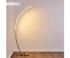 15 Watt colore della luce 3000 Kelvin con dimmer touch per stadi Lampada da terra a LED Antares in metallo nichel opaco 700 Lumen totale bianco caldo 15 Watt colore della luce 3000 Kelvin con dimmer touch per stadi Lampada da terra a LED Antares in metallo nichel opaco 700 Lumen totale bianco caldo