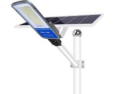 LEDMO 400W Lampione Solare LED Esterno con Pannello Solare,400W Lampione Solare 6500K Bianco Freddo,Lampione Solare da Esterno con 48000mAH, 360LEDs,Telecomando,Lampione Solare IP65 Impermeabile